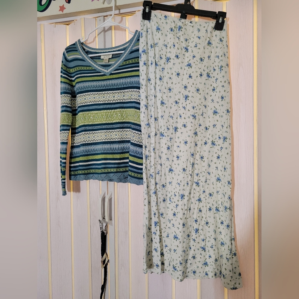 2 Piece Sweater & Dress Outfit